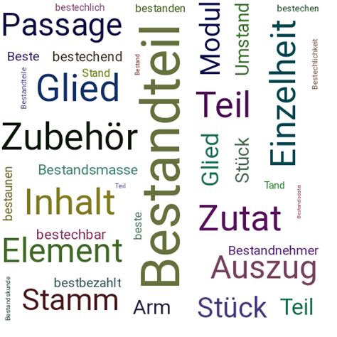 synonym bestandteil